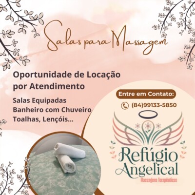 Vaga de trabalho para massagista.  