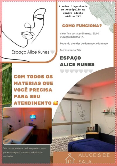 Vaga de trabalho para massagista.  